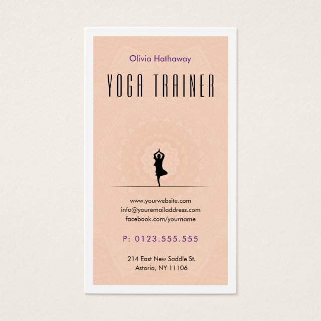 Yoga Trainer | Professional Teacher (Front)