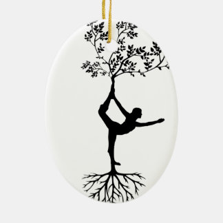 Yoga/Tree  Ceramic Tree Decoration