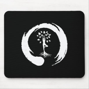 Yoga Tree Of Life Yin Yang Meditation Mouse Mat