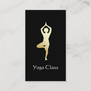 Yoga Tree Pose Business Card