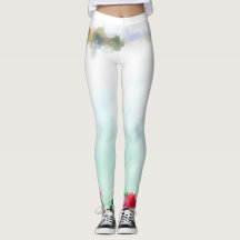 Yoga trousers - white-mint