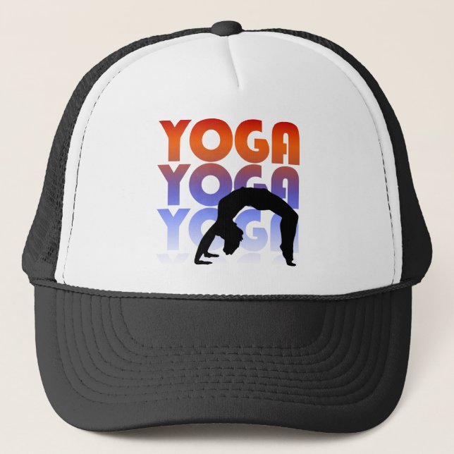 yoga trucker hat (Front)