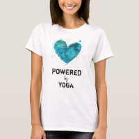 *~* Yoga Turquoise Blue Watercolor Heart
