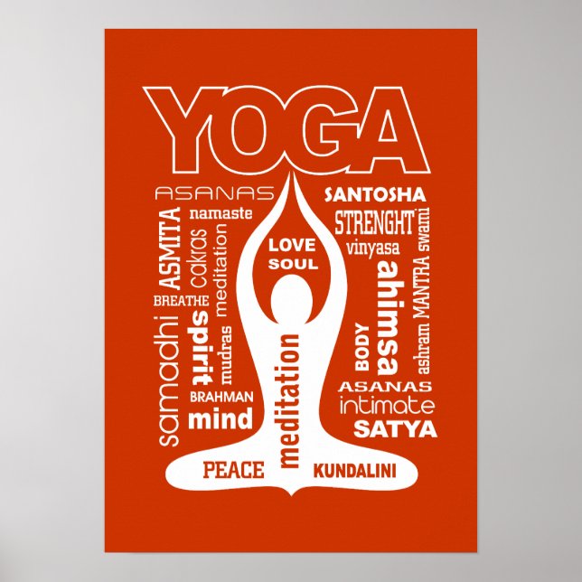 Yoga Typography Poster (Front)
