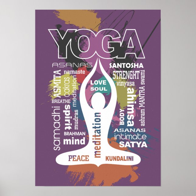 Yoga Typography Poster (Front)