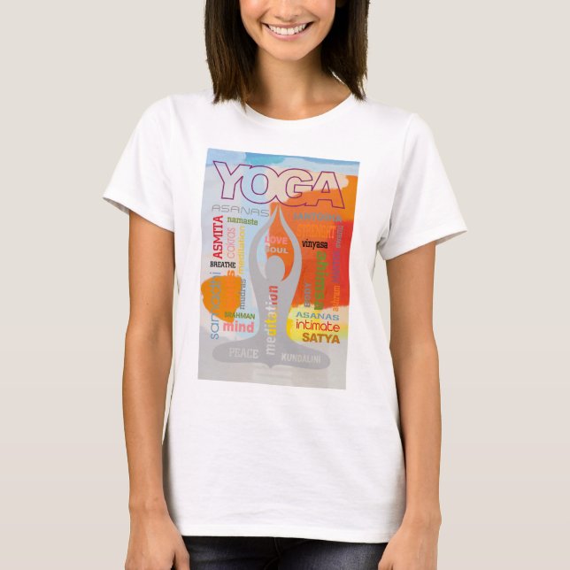 Yoga Typography T-Shirt (Front)