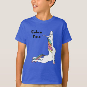 Yoga Unicorn Cobra Pose T-Shirt