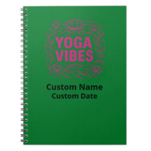 Yoga Vibes Lotus Vines Mindful Journal