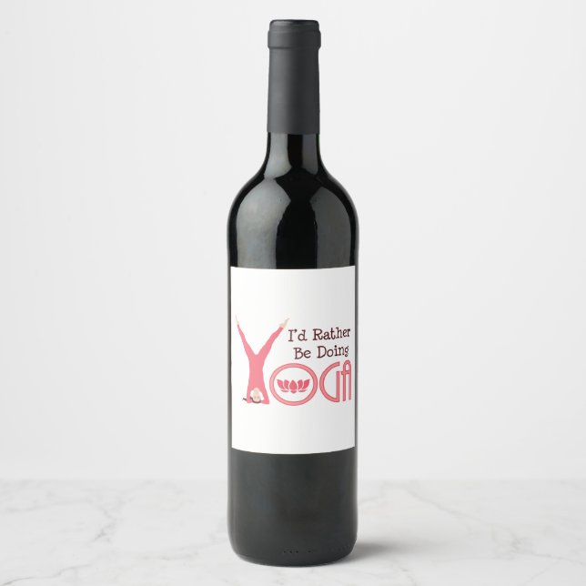 Yoga Wine Label (Front)