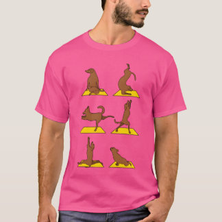 Yoga With Dog Meditation Dogs friend vintage T-Shirt