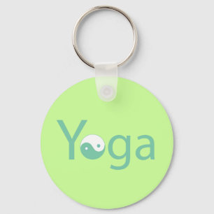 Yoga with Yin Yang Key Ring