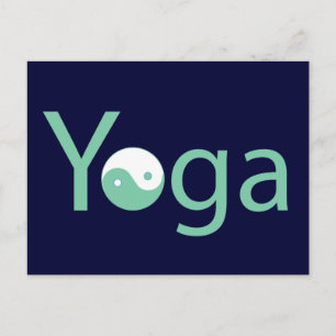 Yoga with Yin Yang Postcard