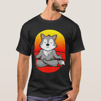 Yoga Wolf Meditation Yoga For Children And Parents T-Shirt