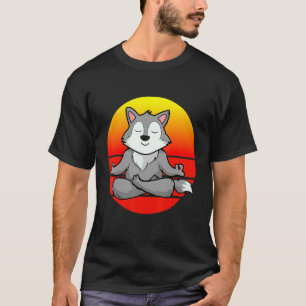 Yoga Wolf Meditation Yoga For Children And Parents T-Shirt