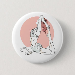 Yoga Woman button