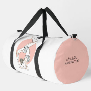 Yoga Woman custom name Duffle Bag