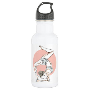 Yoga Woman custom name water bottles