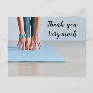 Yoga woman  postcard