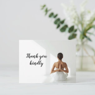 Yoga woman  postcard