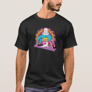 Yoga Women meditations Chakras Mandalas Cat Pilate T-Shirt