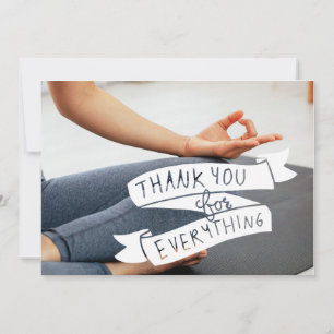 Yoga Women Thank You Card