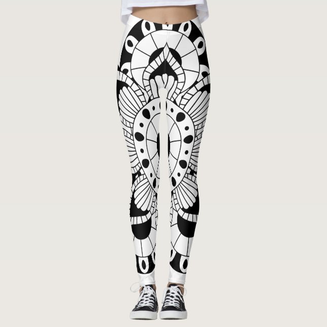 Yoga workout  Leggings (Front)