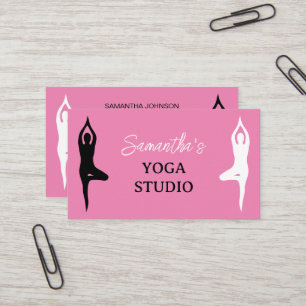 Yoga workshop business card template design
