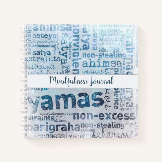 Yoga Yamas Mindfulness Journal (Front)