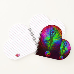 Yoga Yin Yang Rainbow Notebook
