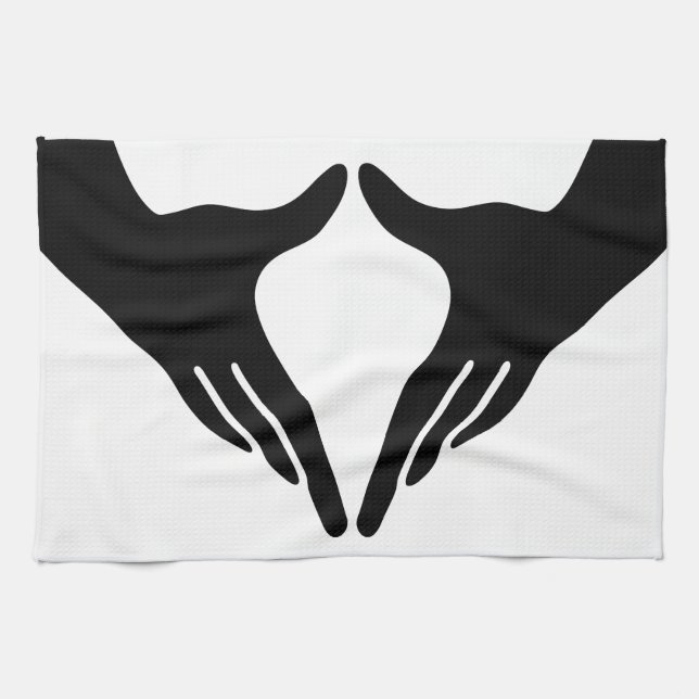 Yoga Yoni Mudra Tea Towel (Horizontal)