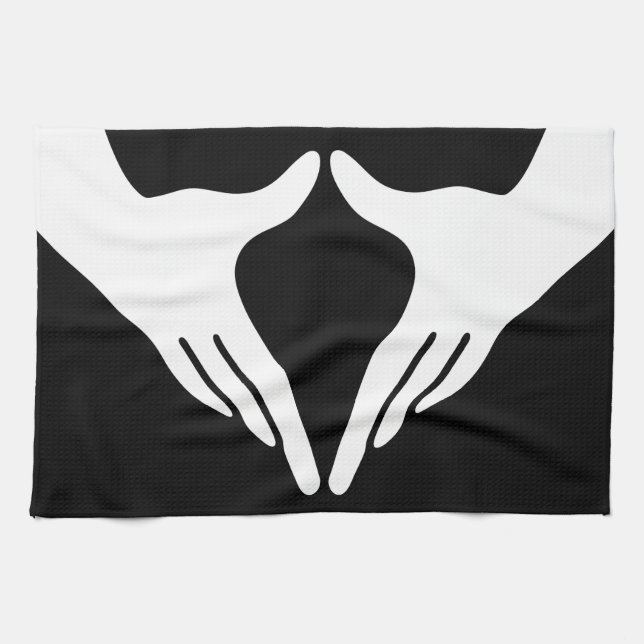 Yoga Yoni Mudra Tea Towel (Horizontal)