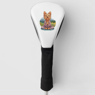 Yoga Yorkie � Funny Meditating Dog Golf Head Cover