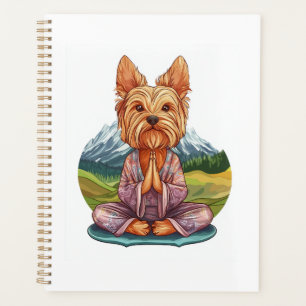 Yoga Yorkie � Funny Meditating Dog Planner