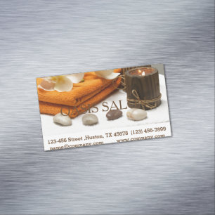 Yoga Zen Aromatherapy Skincare SPA Massage therapy Magnetic Business Card
