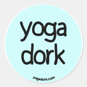 yogadork sticker light teal