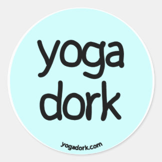 yogadork sticker light teal