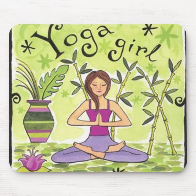 YogaGirl Mouse Mat (Front)