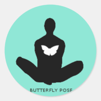 Yogamoji™ Butterfly Pose Sticker