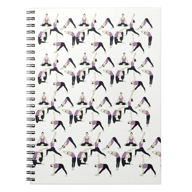 Yogaposen Notizbuch – für Ideen in Bewegung Notebook (Front)