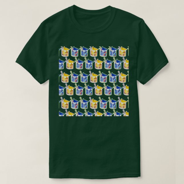 Yoghurt Pattern T-Shirt (Design Front)