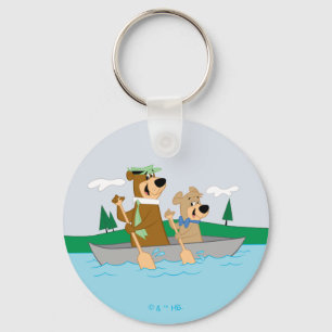 Yogi Bear and Boo Boo Fun Canoe Adventure Key Ring