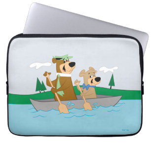 Yogi Bear and Boo Boo Fun Canoe Adventure Laptop Sleeve
