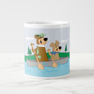 Yogi Bear and Boo Boo Fun Canoe Adventure Large Coffee Mug