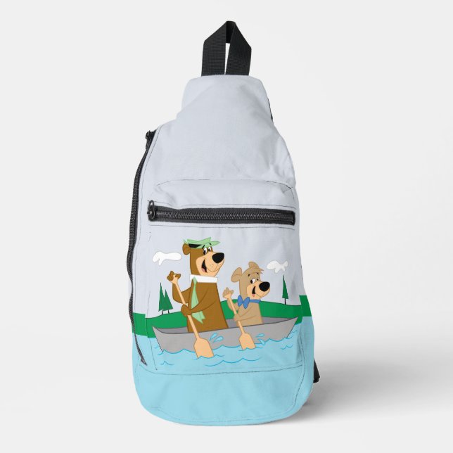 Yogi Bear and Boo Boo Fun Canoe Adventure Sling Bag (Front)