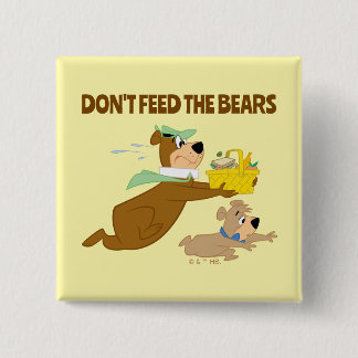 Yogi Bear and Boo-Boo Picnic Panic 15 Cm Square Badge