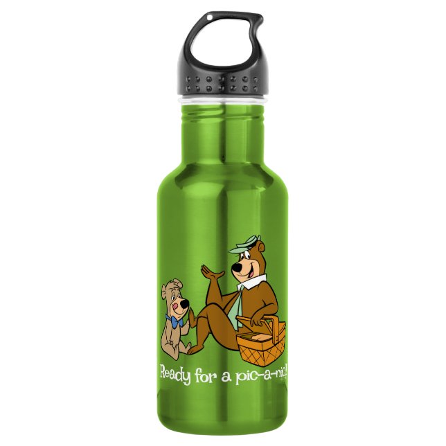Yogi Bear and Boo-Boo Picnic Snack 532 Ml Water Bottle (Front)