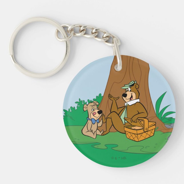 Yogi Bear and Boo-Boo Picnic Snack Key Ring (Front)