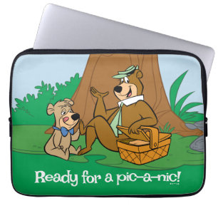 Yogi Bear and Boo-Boo Picnic Snack Laptop Sleeve