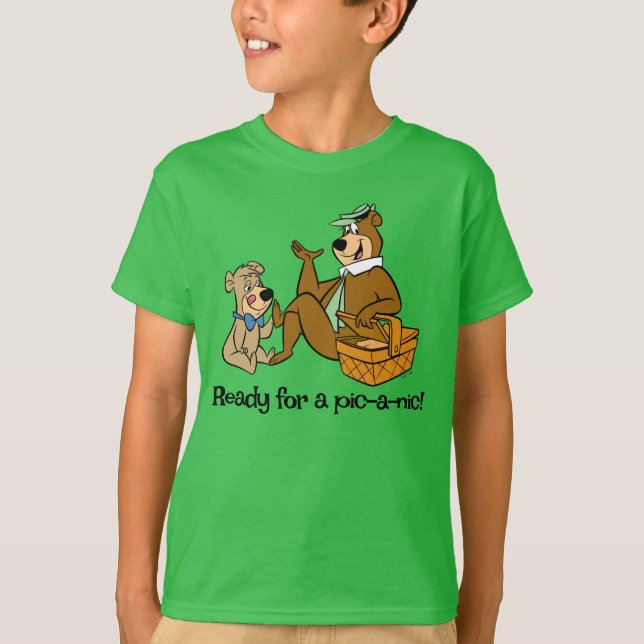 Yogi Bear and Boo-Boo Picnic Snack T-Shirt (Front)