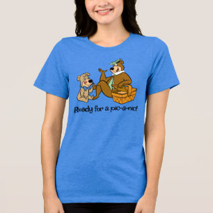 Yogi Bear and Boo-Boo Picnic Snack Tri-Blend Shirt